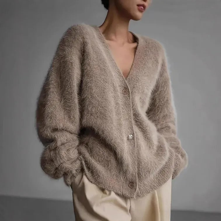 LD | pluizig off-the-shoulder vest