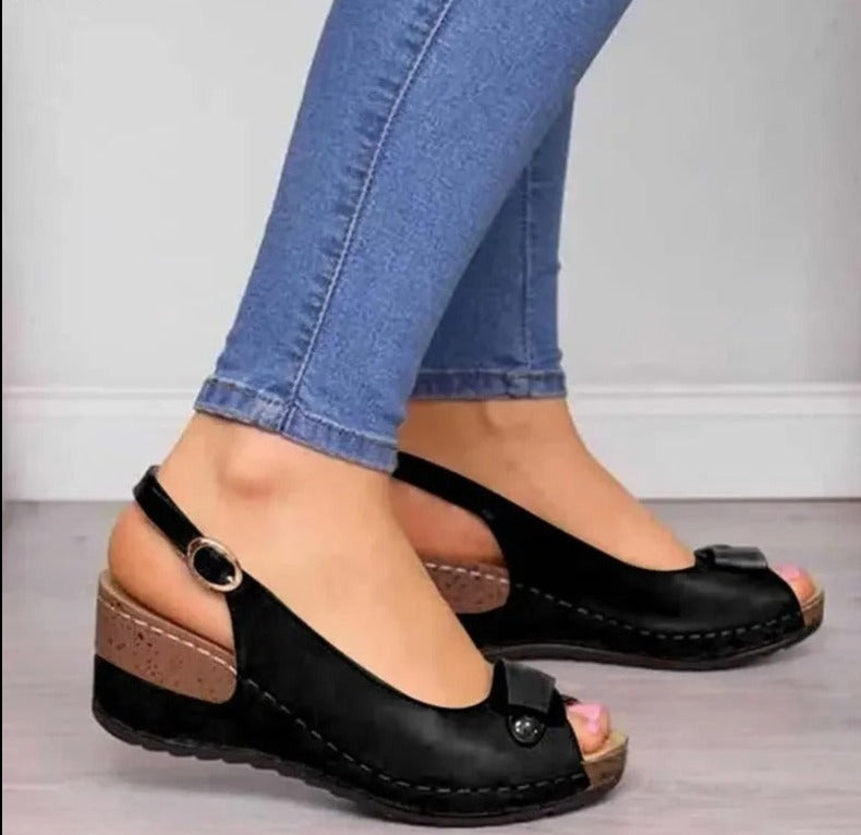 LD | sandalen met sleehak voor dames