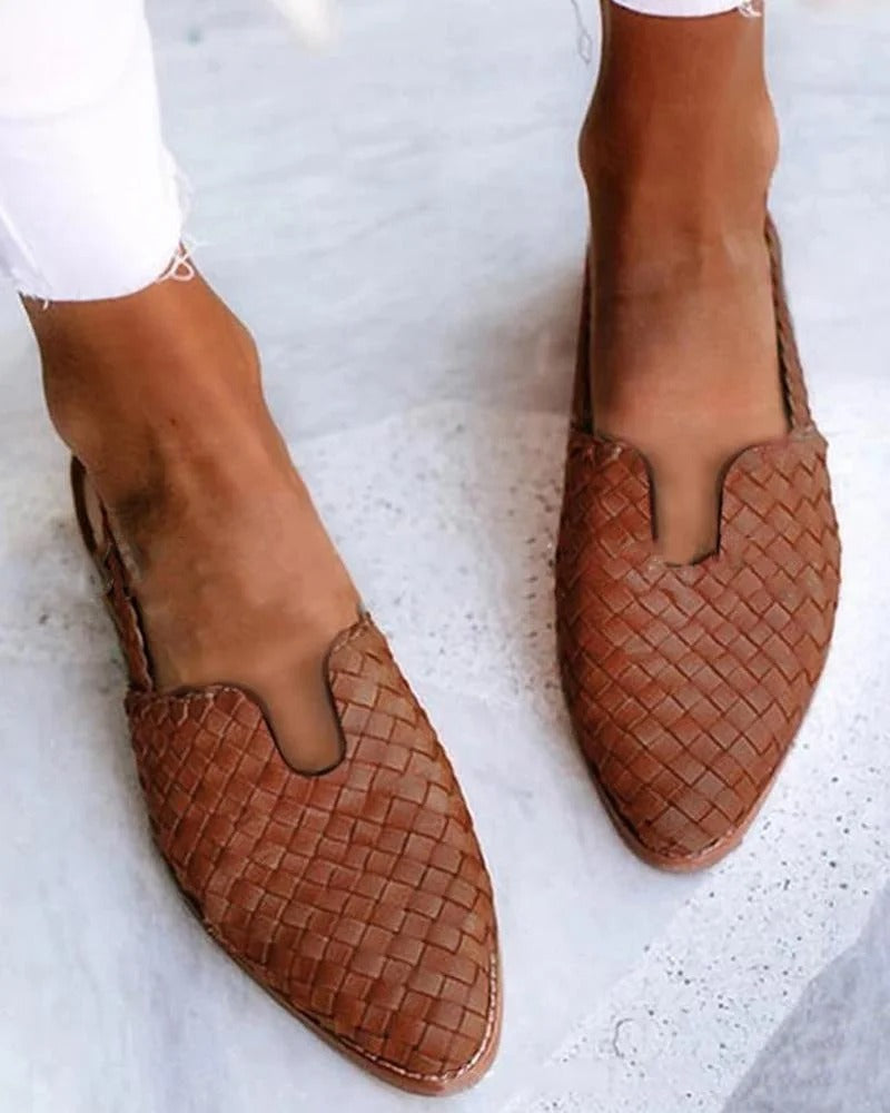 LD | Geweven slip-on flats