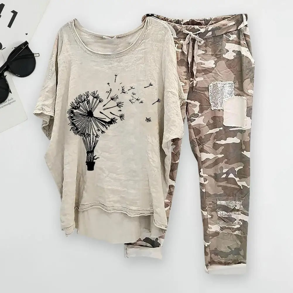 LD | Camouflagekleurige patchwork set