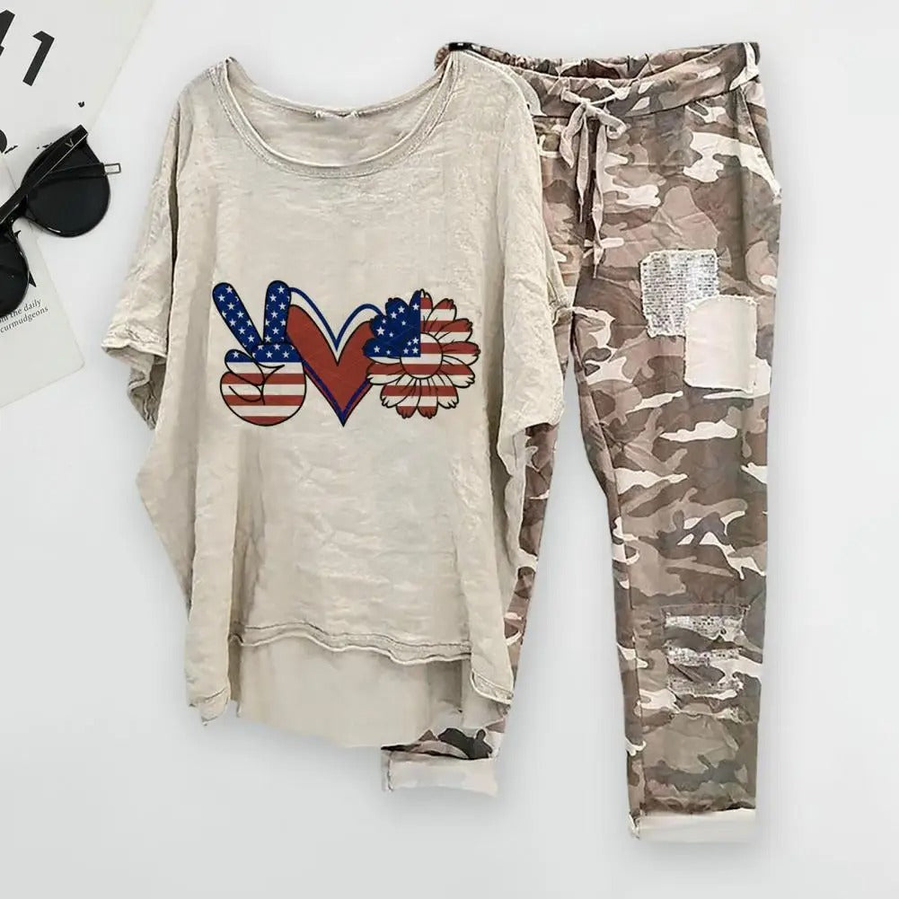 LD | Camouflagekleurige patchwork set