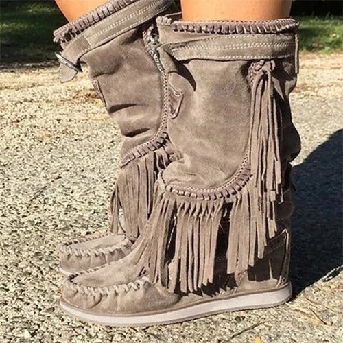 LD | Boho franje western laarzen