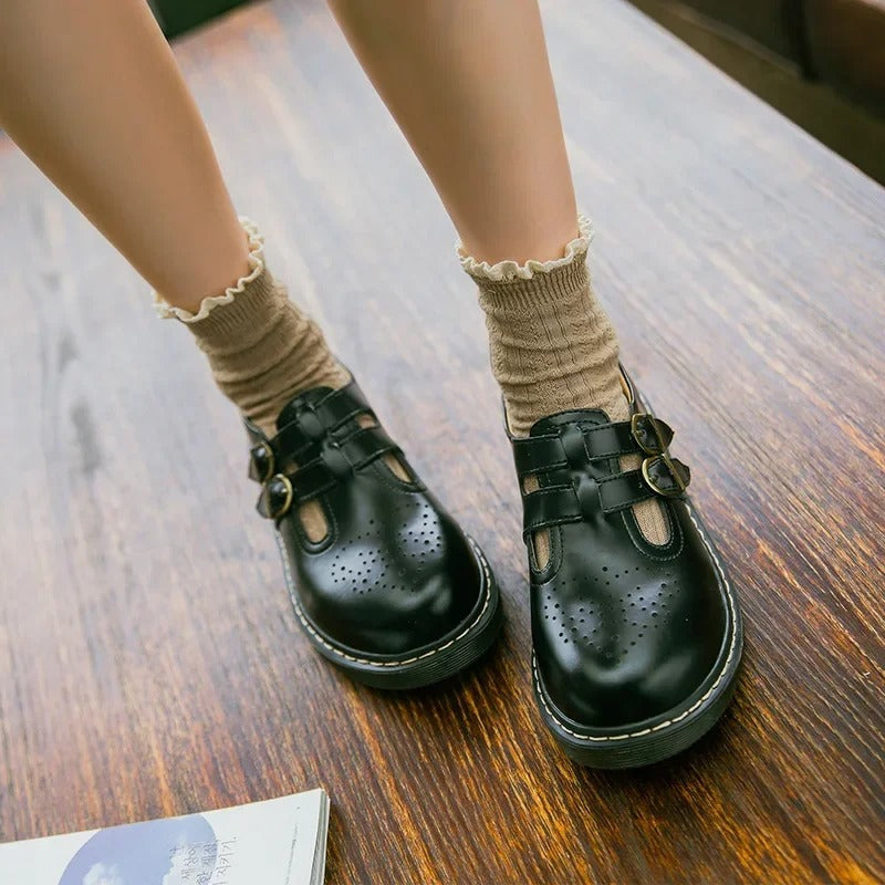 LD platte Oxford schoenen in Britse stijl