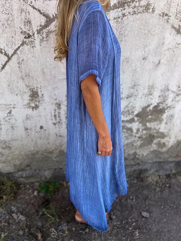 LD | Moeiteloze maxi jurk met V-halslijn