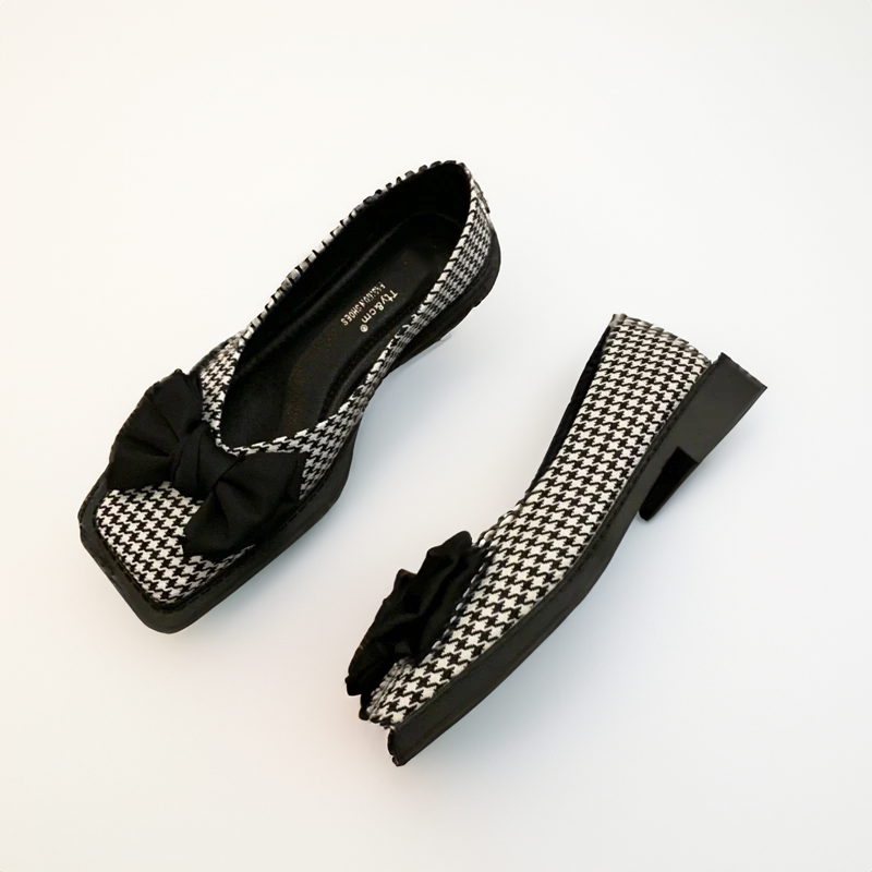 LD | Square toe platte mond loafers vrouwen loafers