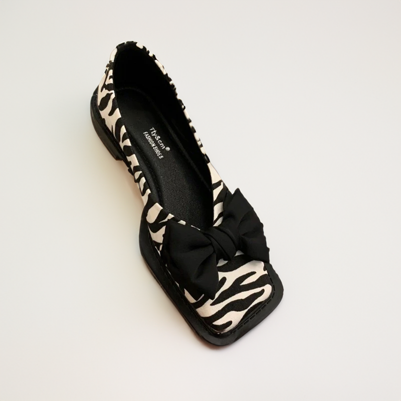 LD | Square toe platte mond loafers vrouwen loafers