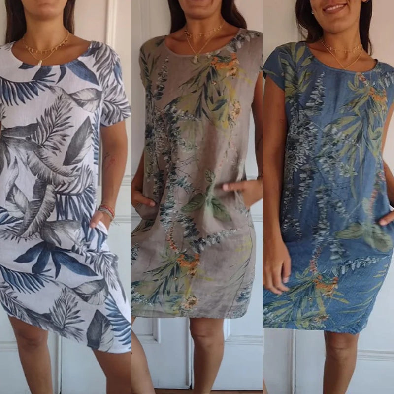 LD | Botanische midi jurk