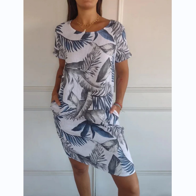 LD | Botanische midi jurk