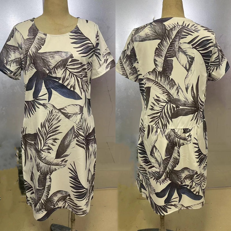 LD | Botanische midi jurk