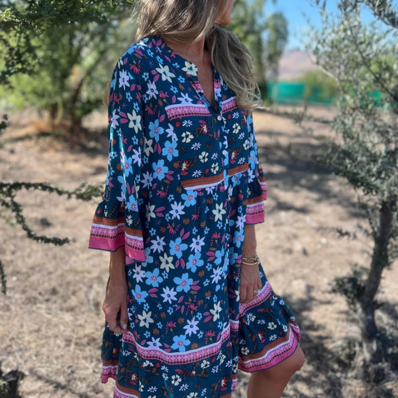 LD Luxe Bloemen Maxi Jurk