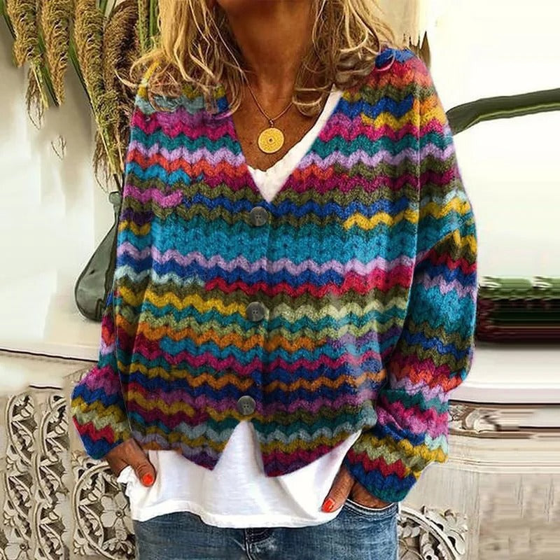 LD | Boho patchwork vest met bloemen