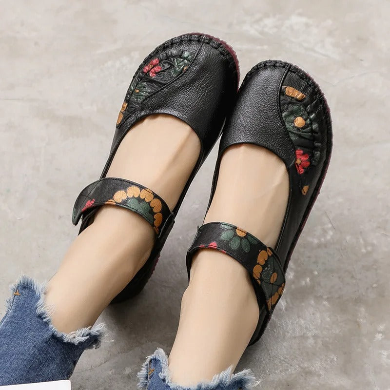 LD | Floral cut-out slip-on schoenen
