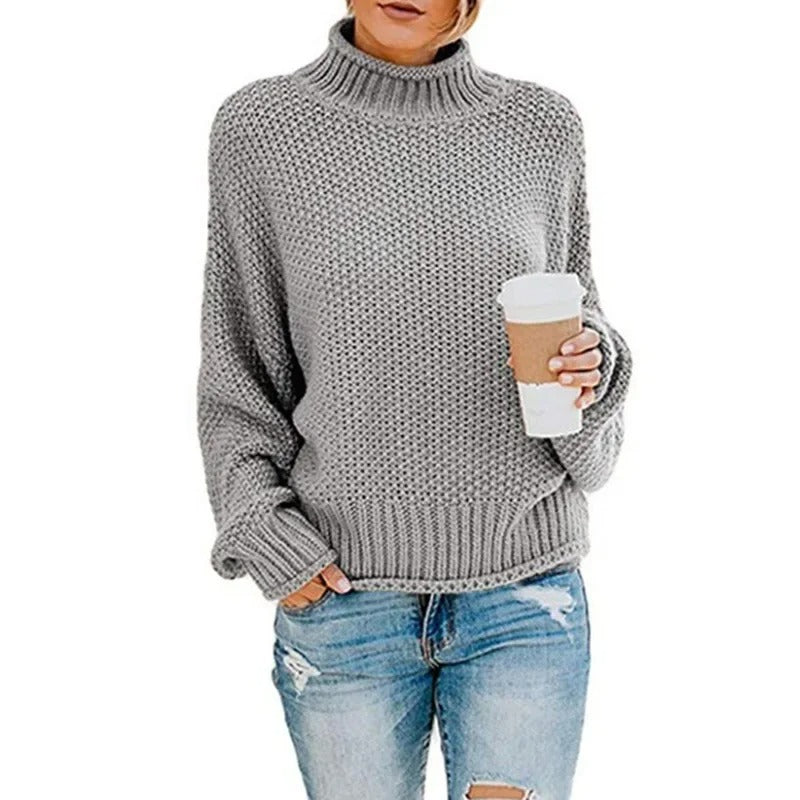 LD | Cosy oversized trui met schildpadhals