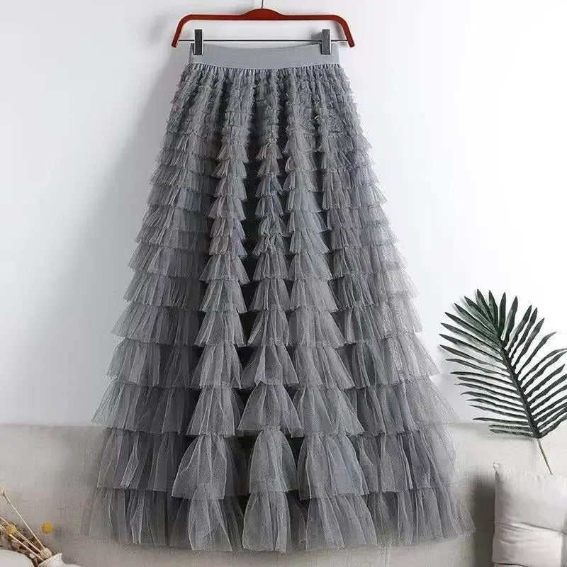 LD | Maxi rok met ruches en tule
