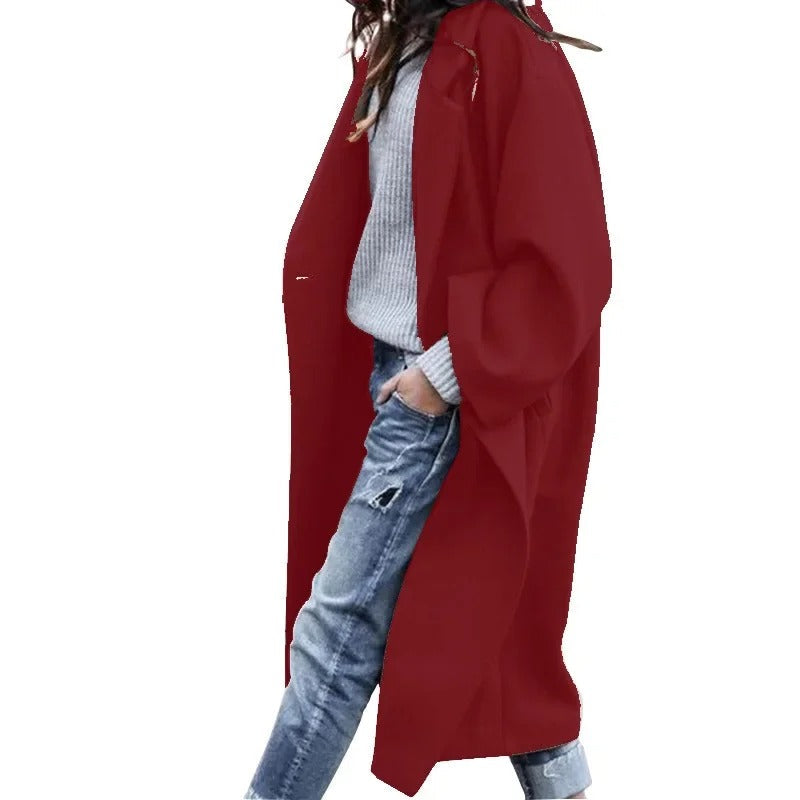 LD | Elegante jas met oversized revers