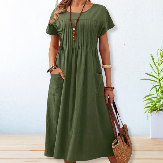 LD | Moeiteloze elegantie midi-jurk