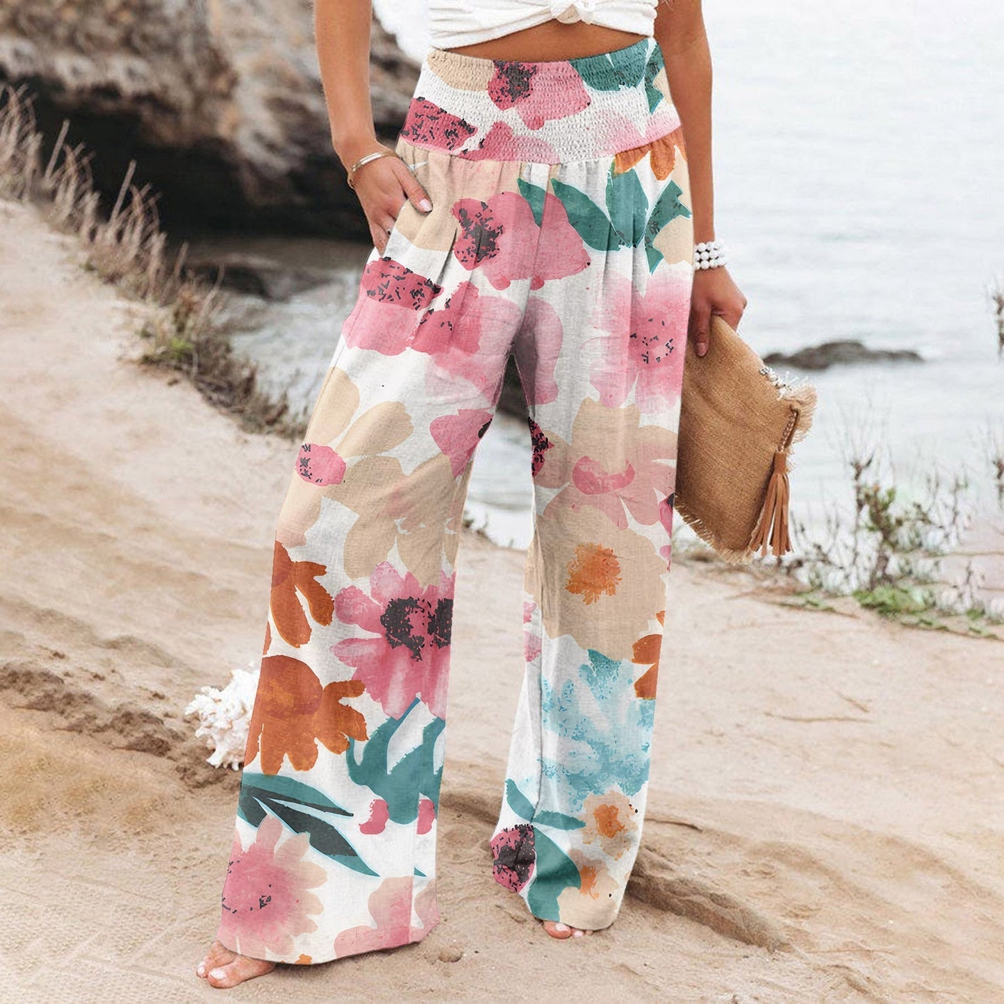 LD | Stijlvolle & comfortabele broek met print