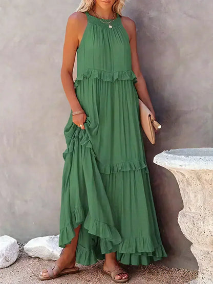 LD | Effortless Ruffle Maxi Dress