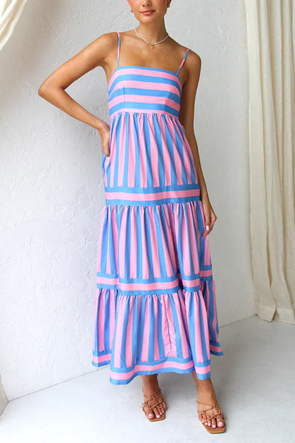 LD | Ava zonsondergang maxi jurk