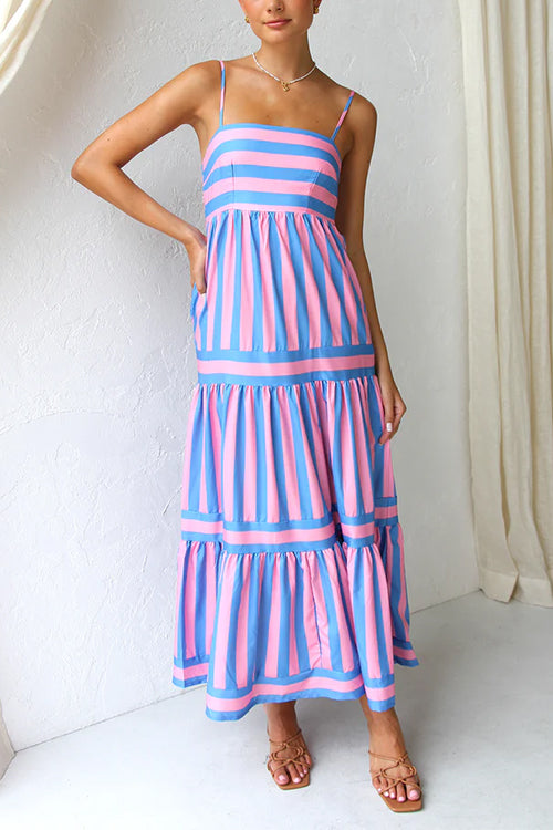 LD | Ava zonsondergang maxi jurk