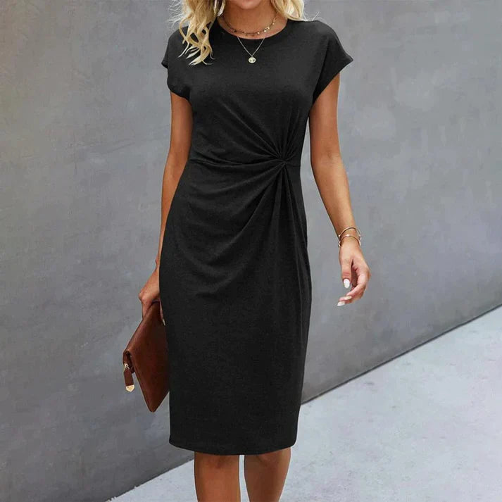 LD | Midikleid mit Twist-Front