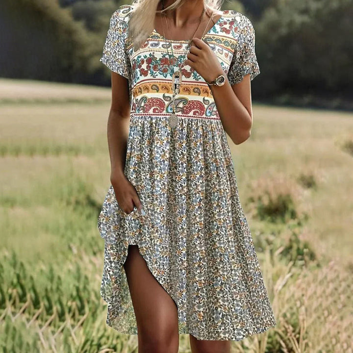 LD | Marta - Vintage jurk met etnische print