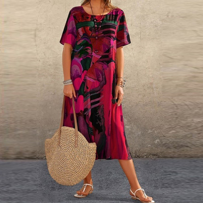 LD | Moeiteloze off-the-shoulder maxi jurk