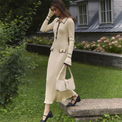 LD | Rib gebreide maxi jurk