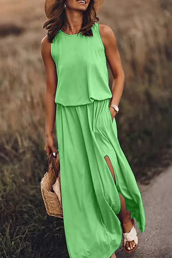 LD | Giselle Los gesneden maxi jurk met split