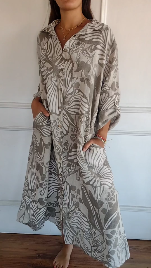 LD | Klassieke vloeiende maxi jurk