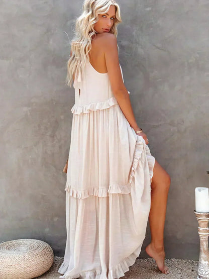LD | Effortless Ruffle Maxi Dress