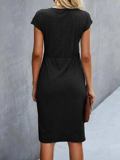 LD | Midikleid mit Twist-Front