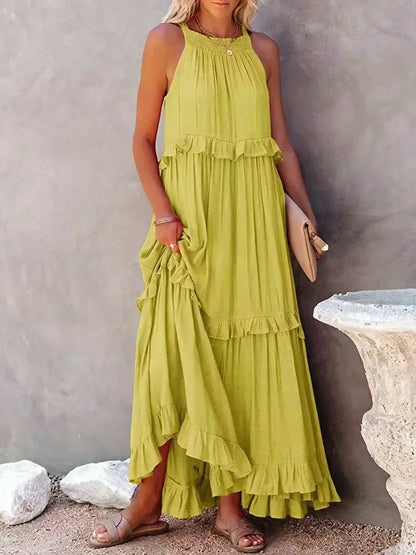 LD | Effortless Ruffle Maxi Dress