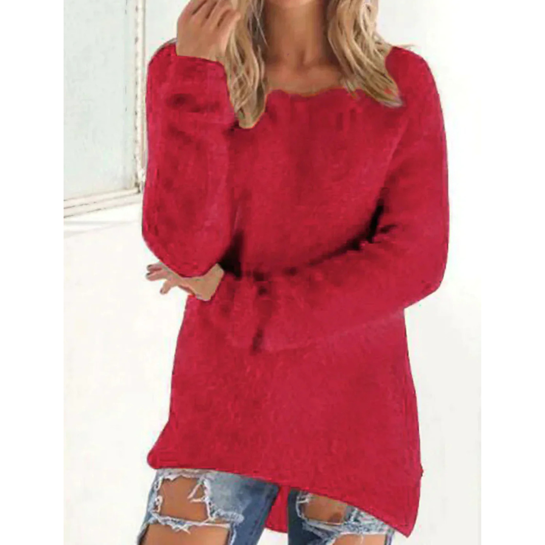 Ongecompliceerde en trendy wintertrui