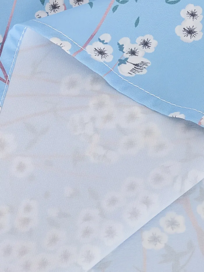 LD | Gianna - Jurk met Bloemenprint en Ruches, Casual Jurk met Halflange Mouwen en V-Hals, Dameskleding