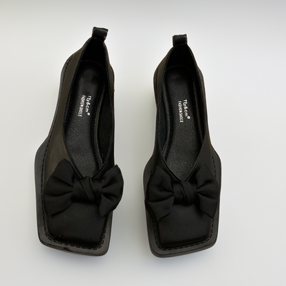 LD | Square toe platte mond loafers vrouwen loafers