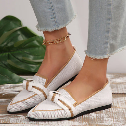 LD mode spitse teen boog platte schoenen