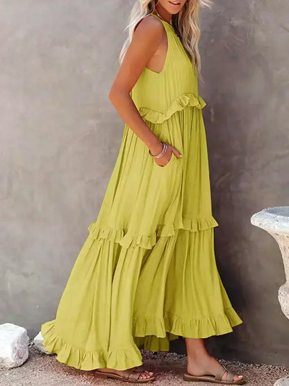 LD | Effortless Ruffle Maxi Dress