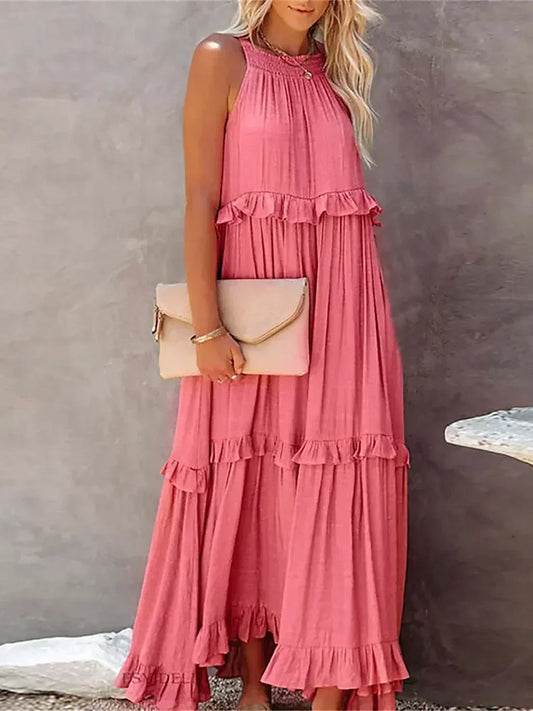 LD | Effortless Ruffle Maxi Dress