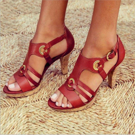 LD | | Comfortabele sandalen met hoge hakken