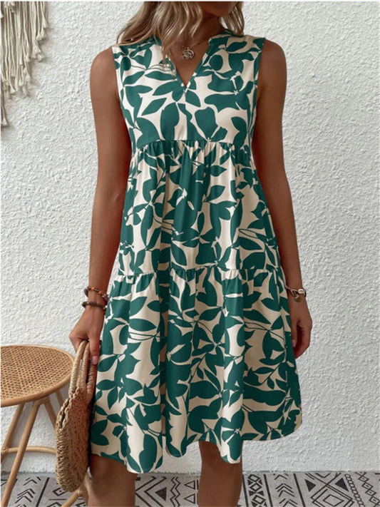 LD | gebloemde midi-jurk voor dames
