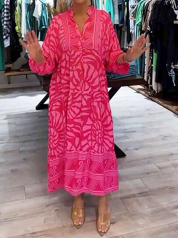 LD | Moeiteloze midi-jurk met V-halslijn