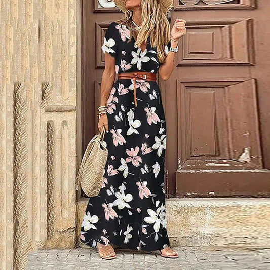 LD | Maxi jurk met bloemenprint