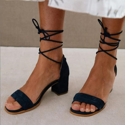 LD | sandalen met kant