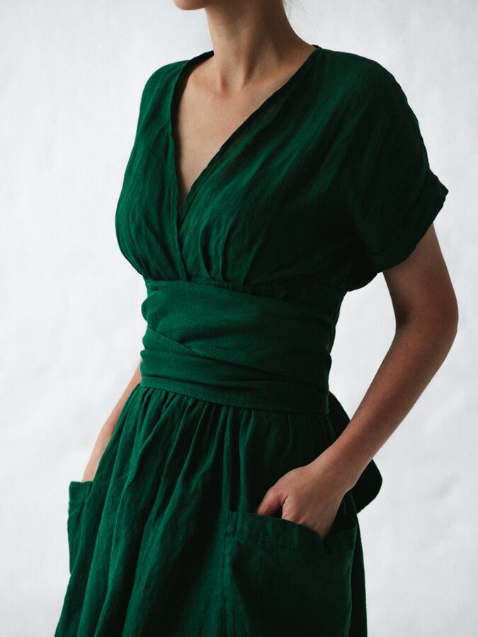 LD | elegante midi-jurk voor vrouwen