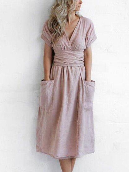 LD | elegante midi-jurk voor vrouwen