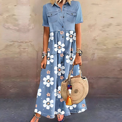 LD | Maxi jurk met knoopsluiting