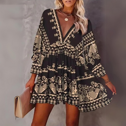 LD | Comfortabel zomerjurkje met bohemian print