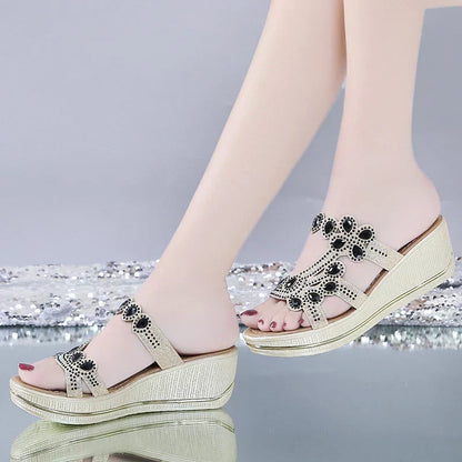 LD | Dames Gem Platform Sandalen Trendy