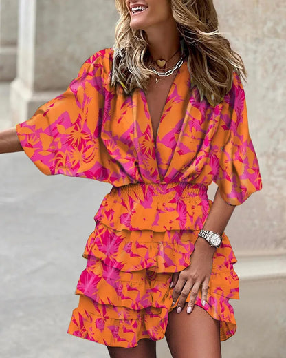 LD | Stijlvolle mini jurk met print